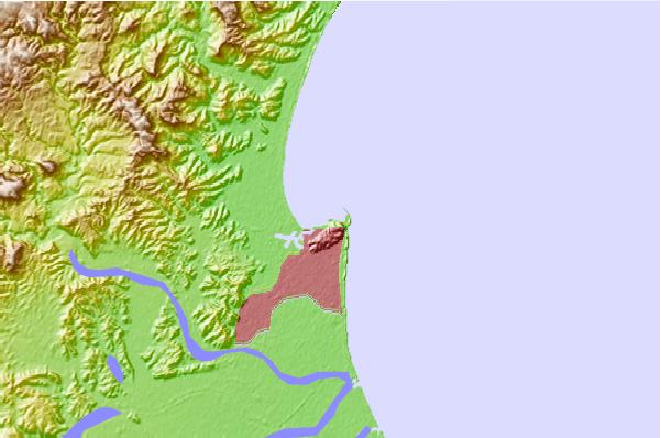 Surf breaks located close to Hardings Road(Napier)
