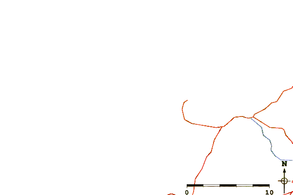 Roads and rivers around Harlyn