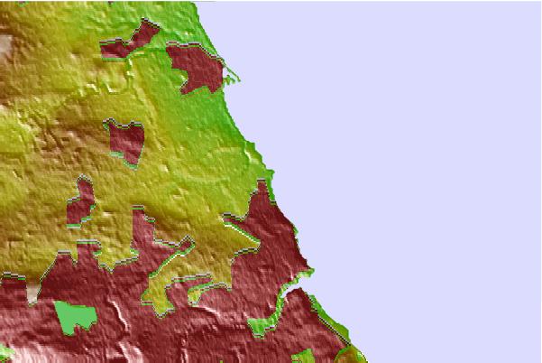 Surf spots located close to Hartley Reef