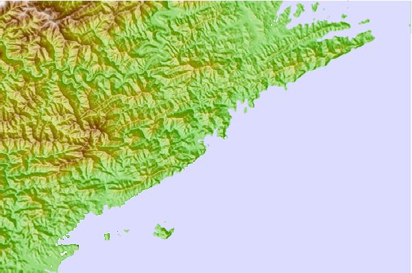 Surf spots located close to Hashikui Bay