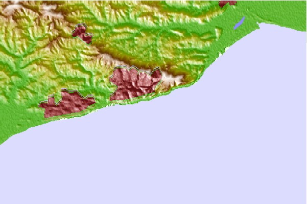 Surf spots located close to Hastings