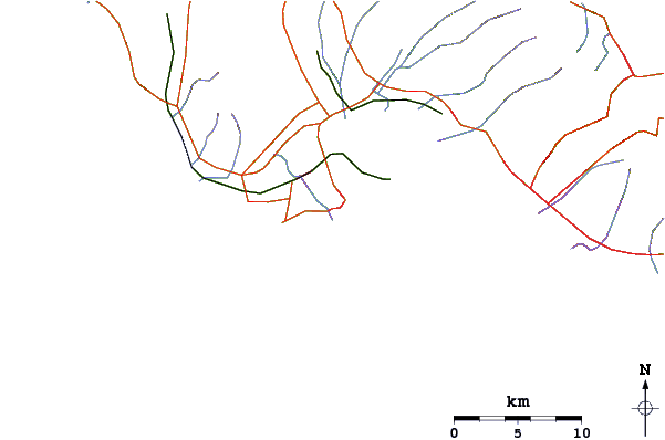 Roads and rivers around Haubush