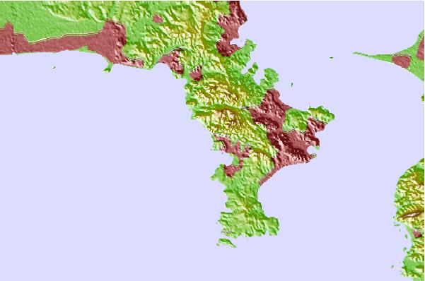 Surf spots located close to Hayama Cliffs