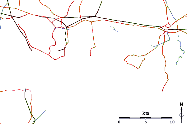 Roads and rivers around Hayling Island