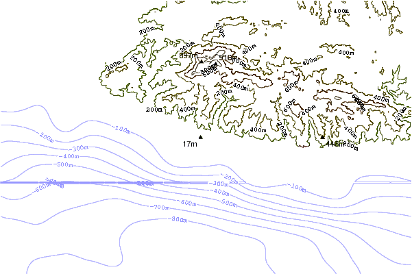 Shoreline around Heavens
