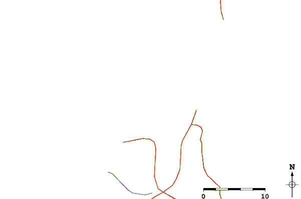 Roads and rivers around Hierro