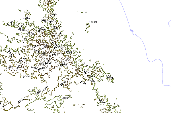 Shoreline around Helena Bay