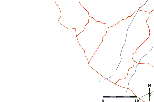 Roads and rivers around Helios Bay