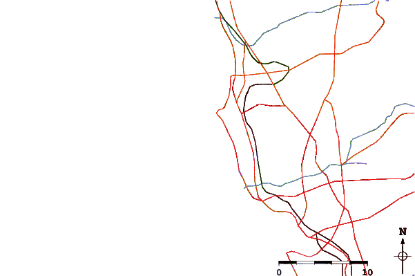 Roads and rivers around Hennemans