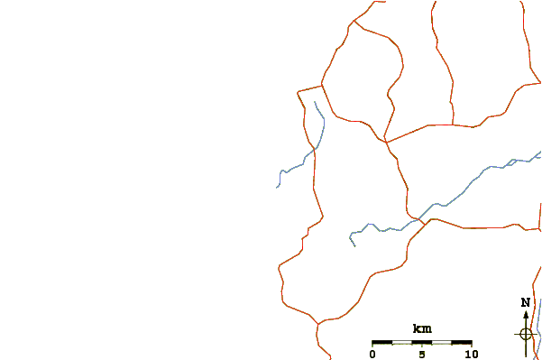 Roads and rivers around Henrys