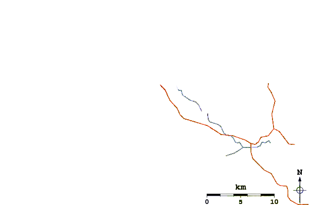Roads and rivers around Herangi Beach
