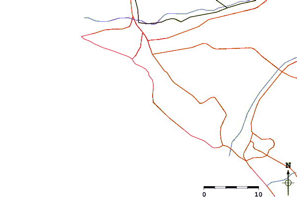 Roads and rivers around La Herradura