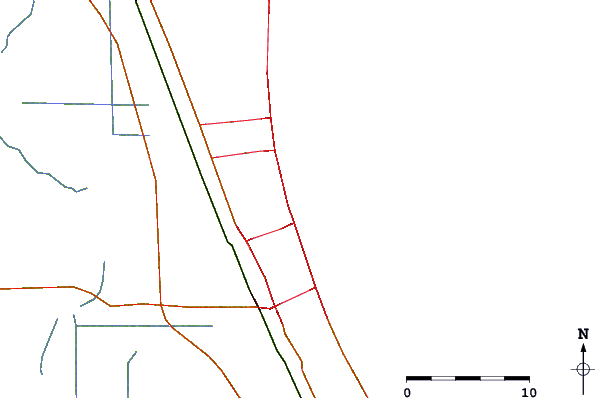 Roads and rivers around Hess
