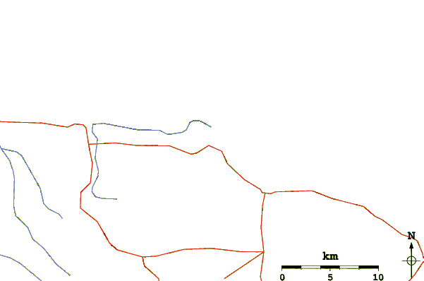 Roads and rivers around Hicks Bay