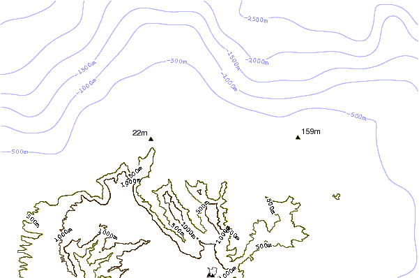 Shoreline around Hideaways
