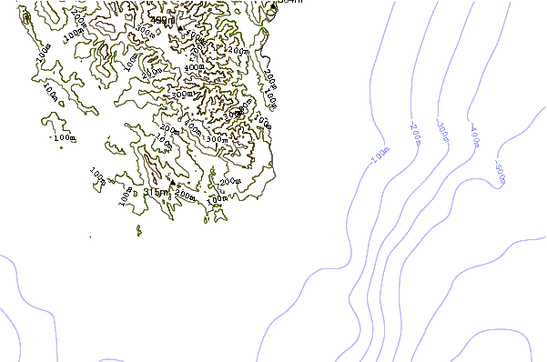 Shoreline around Hilisataro