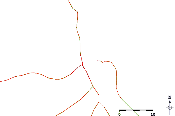 Roads and rivers around Hilo Breakwall
