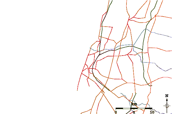 Roads and rivers around Hilton