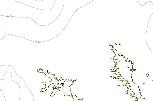 Shoreline around Himalayas