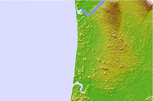 Surf spots located close to Himatangi Beach