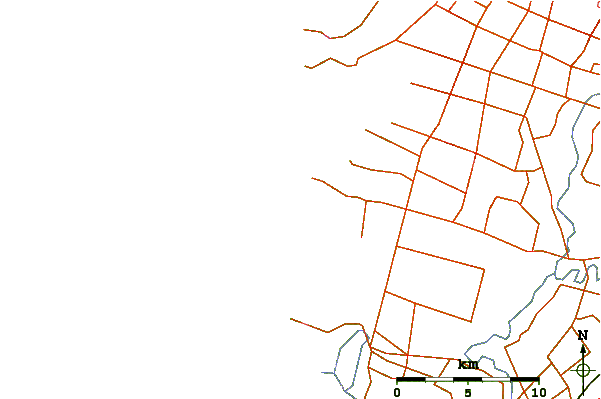 Roads and rivers around Himatangi Beach