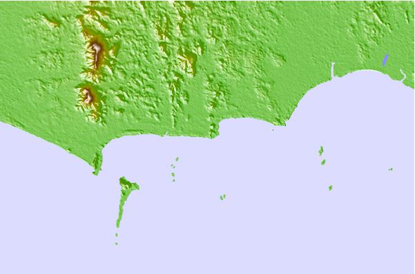 Surf spots located close to Hinsuay Namsay