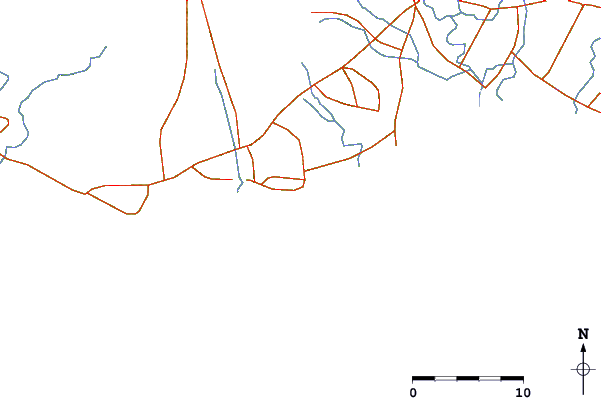 Roads and rivers around Hinsuay Namsay