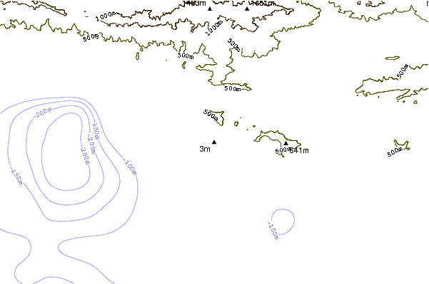 Shoreline around Hobson County Park