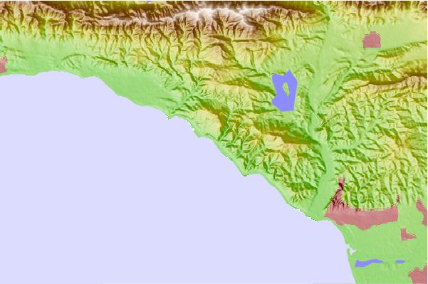 Surf breaks located close to Hobson County Park