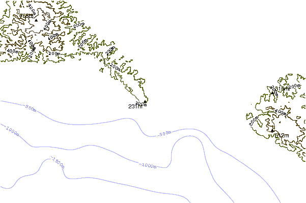 Shoreline around Hog Hole