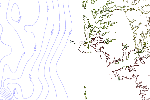 Shoreline around Hogans