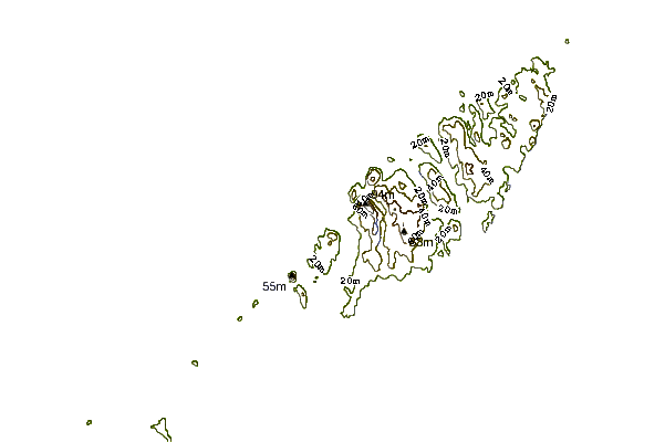 Shoreline around Hogh Bay