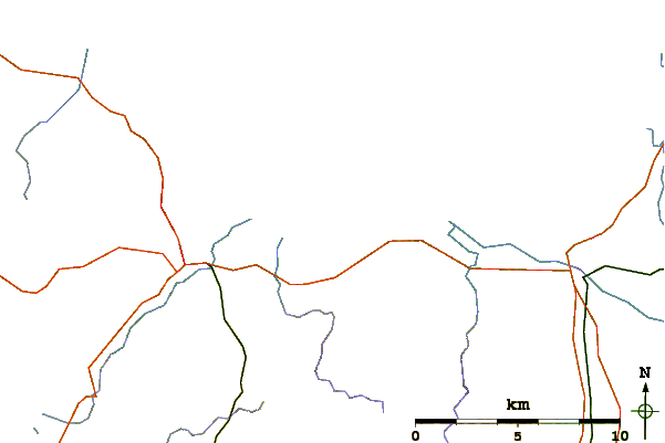 Roads and rivers around Hohwachter Bucht