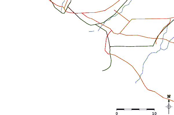 Roads and rivers around Hollywood Beach