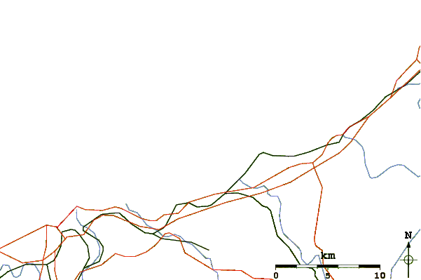 Roads and rivers around Hondarribia