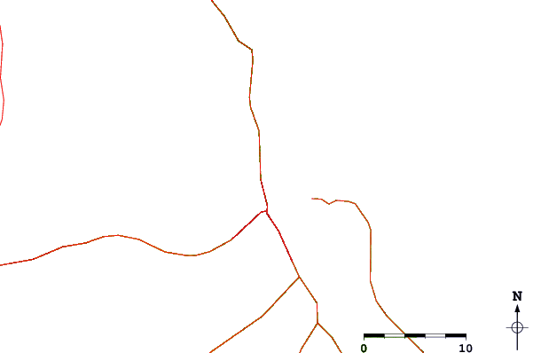 Roads and rivers around Honolii Beach Park