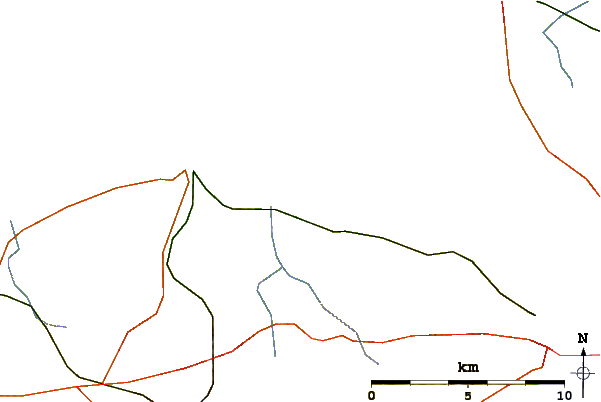 Roads and rivers around Hornhole