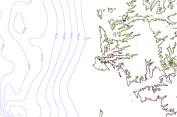 Shoreline around Horseshoe
