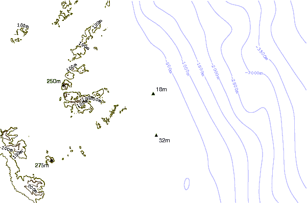 Shoreline around Horseshoe