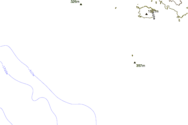 Shoreline around Hotel Tecuan
