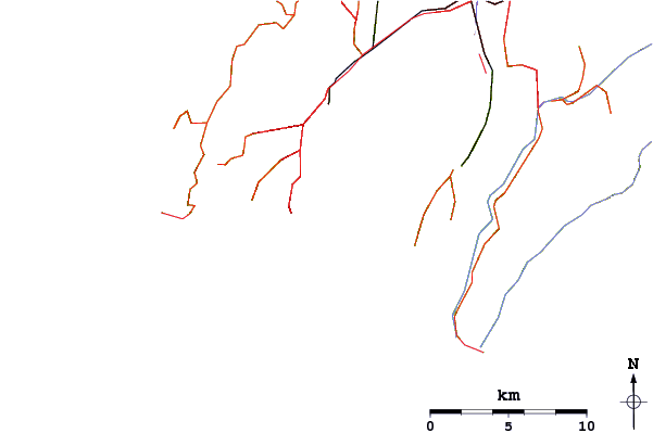 Roads and rivers around Houghton Bay