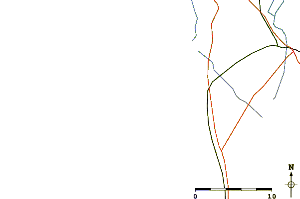 Roads and rivers around Hourtin Plage