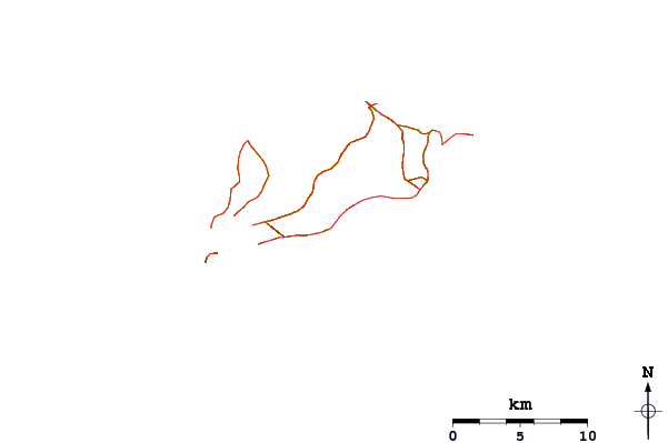 Roads and rivers around Huareva