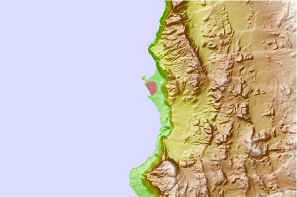 Surf spots located close to Huayquique