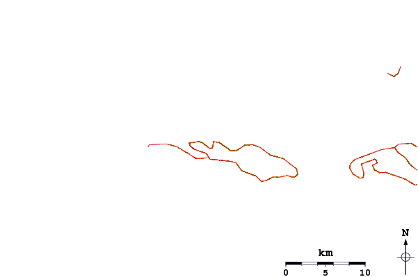 Roads and rivers around Hull Bay