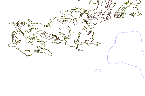 Shoreline around Hunts Bay