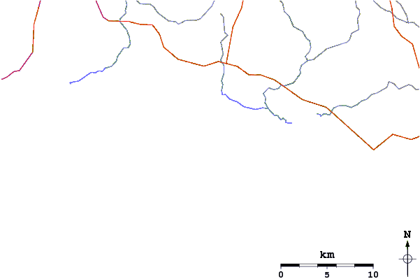 Roads and rivers around Hush Hush Beach