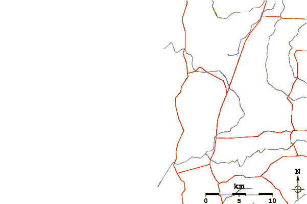 Roads and rivers around Huzzawouie (Huzzas)