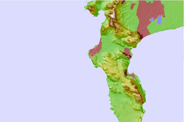 Surf spots located close to I and Js