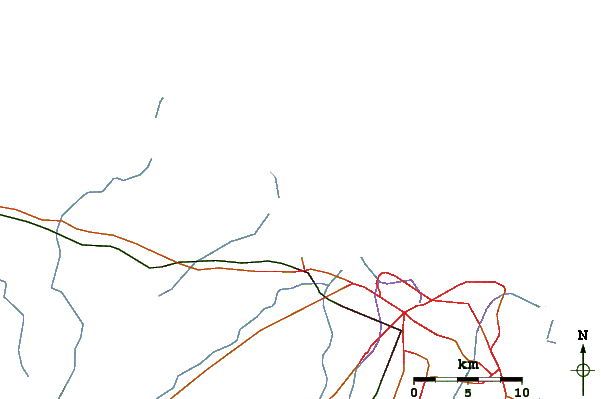 Roads and rivers around Icarai
